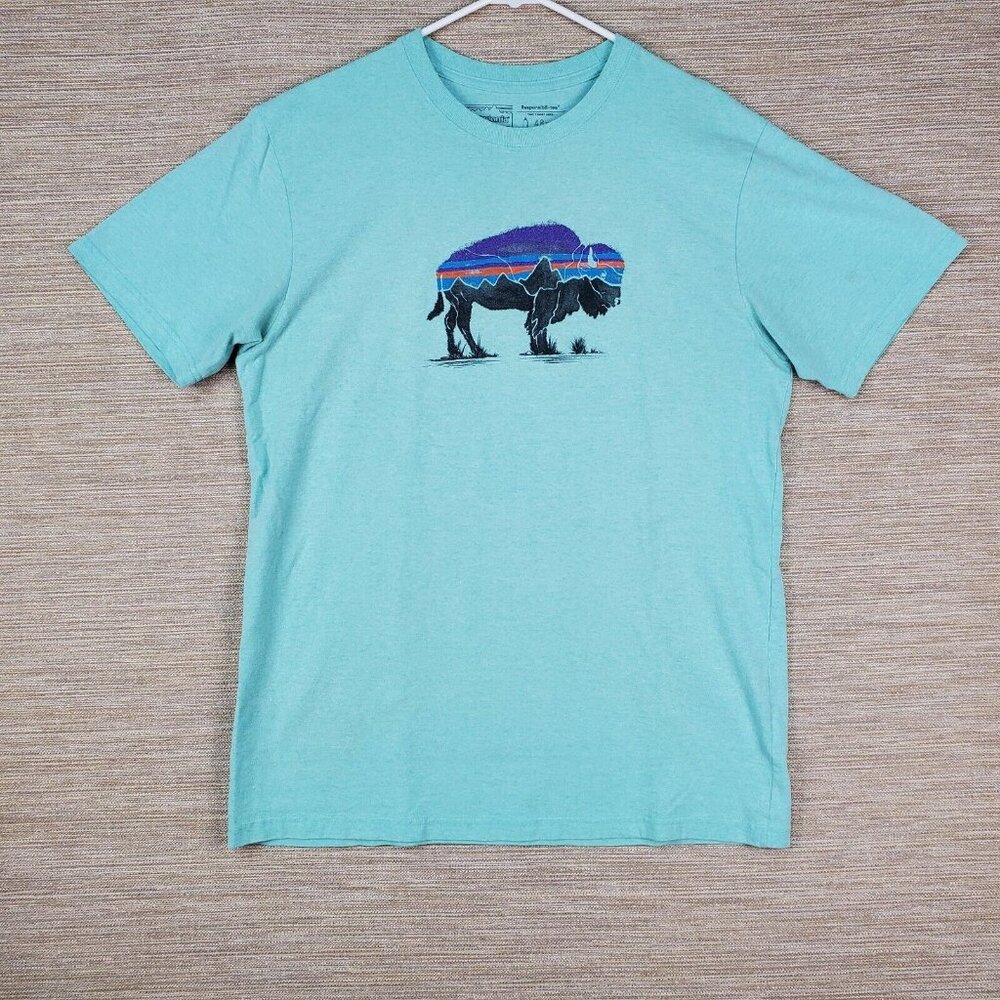 Patagonia Work Wear Buffalo T-Shirt Mens L Gorpcore Hunting Country Campcore